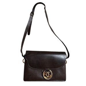 Gucci Vintage Crossbody Handbag with Gold GG logo